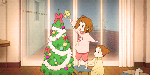 Resultado de imagem para feliz natal anime gif