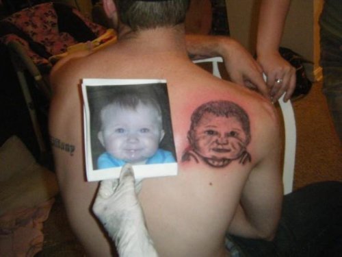 Bad Tattoo Job Want to remember your baby forever