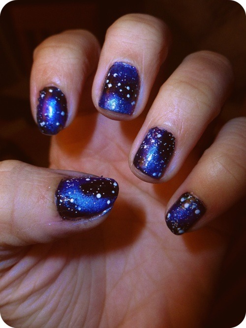 Ever wanted to know how to do Galaxy Nails?