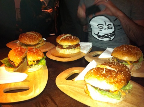An array of Brewdog burgers