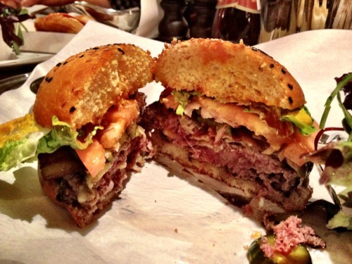 Undercooked Burger Split