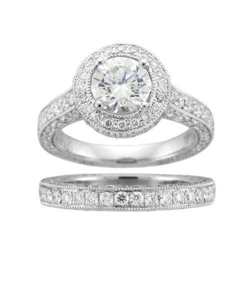Wedding ring diamonds all around