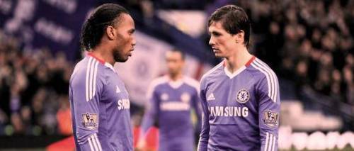 Torres and Drogba at Chelsea