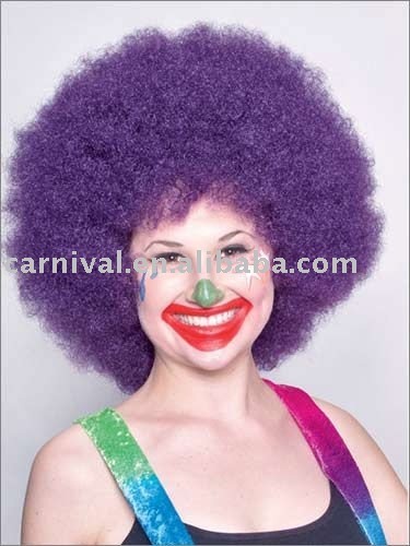 Purple Afro Wig
