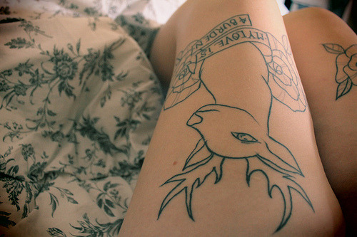 thigh tattoos Tumblr