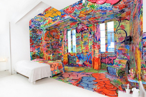 Graffiti Hotel Room
