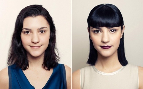 Vogue's Beauty Assistant Ana Dragovic before and after her Rooney Mara