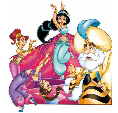 Tagged: jasmine, Aladdin, abu, raja, Genie, agrabah, clipart, fan art,