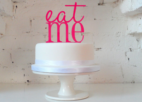 Wedding Cake Toppers Typography