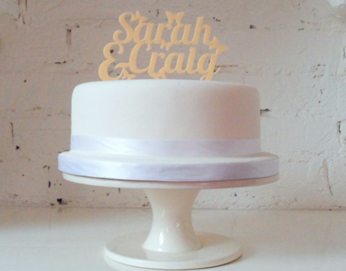 Wedding Cake Toppers Typography
