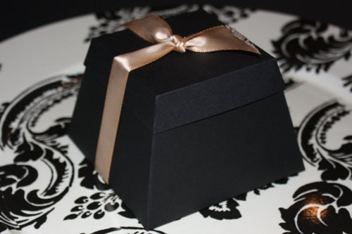If you don't want Truffle boxes as wedding favors why not make some boxes