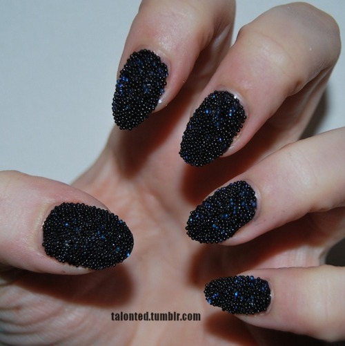 DIY Caviar Manicure Nail Art
