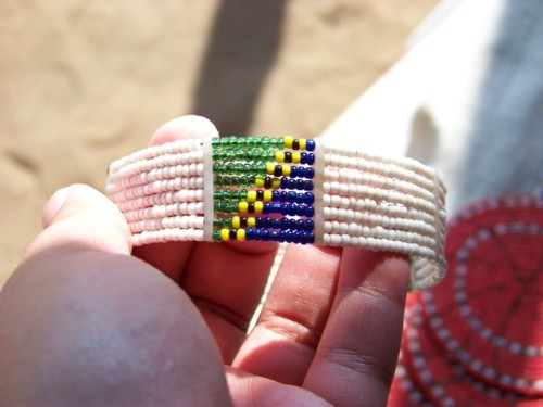Tanzanian flag bracelet, Chidi's stall