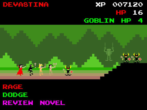 Screencap from DUNGEON MAJESTY for Atari 2600.