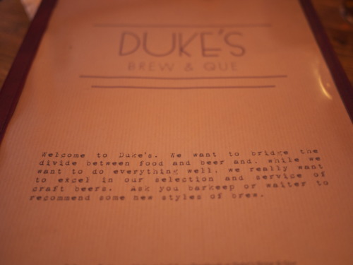 Duke's Menu