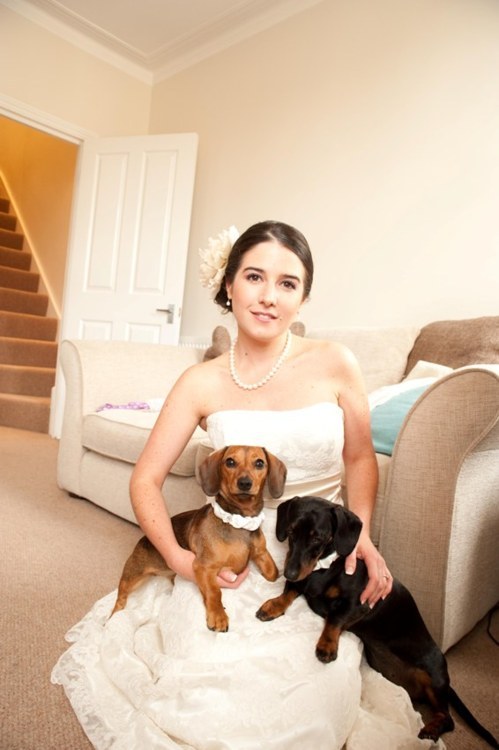 Poppy Gracie stayed for the formal photos and gobbled up some of the