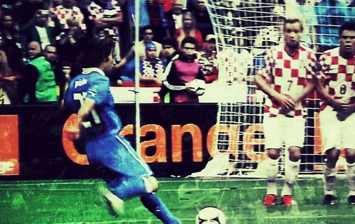Andrea Pirlo's freekick goal against Croatia