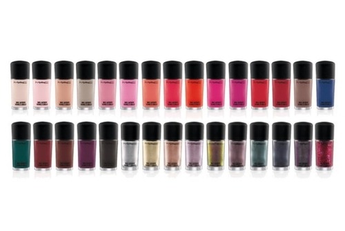 MAC's latest launch: a whopping 65 nail polishes! Which color is your fave?
