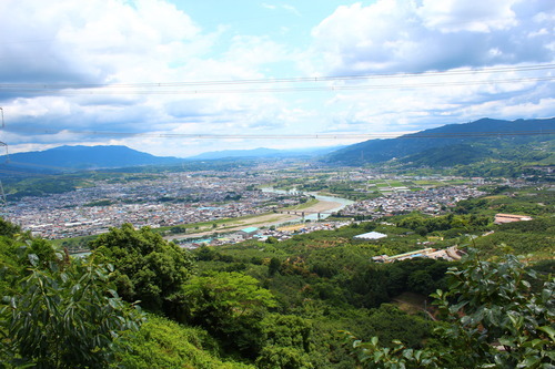 紀ノ川と橋本市街の眺め