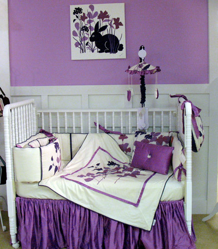 Dream Bedroom Designs on Purple Crib   Purple Wall