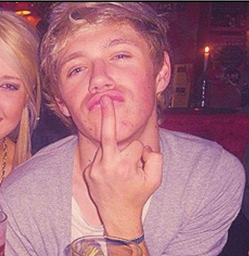 When I'm walking down the Isle to marry Niall, I'll put my middle fingers in