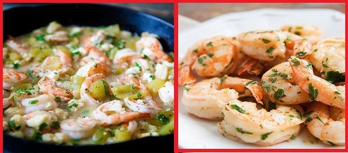 baked shrimp with tomatillos