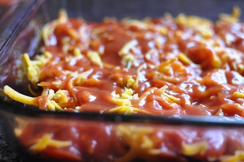 Hungarian wax peppers casserole recipe with tomato sauce and cheese