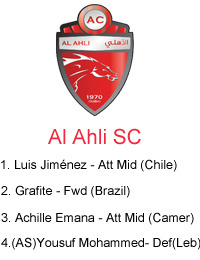 Al Ahli - 12/13 Foreign Squad Members