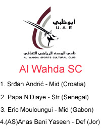 Al Wahda - 12/13 Foreign Squad Members