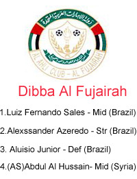Dibba Al Fujairah - 12/13 Foreign Squad Members