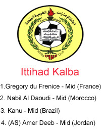Ittihad Kalba - 12/13 Foreign Squad Members