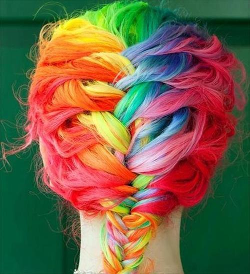 Rainbow Hair Braid