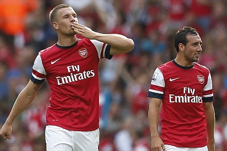 Arsenal - Podolski & Cazorla
