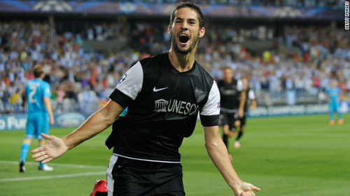 Isco - Malaga after scoring a goal