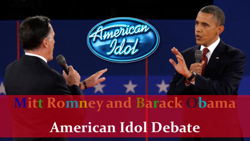 Romney and Obama idol debate