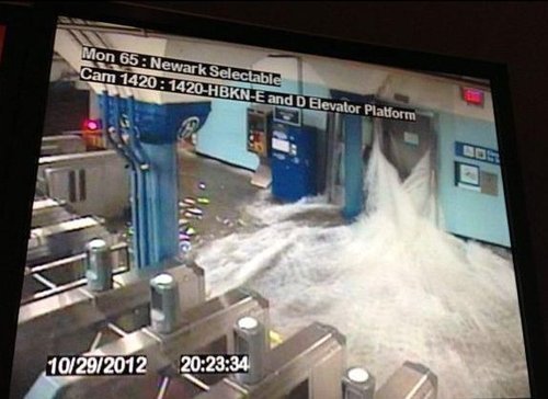 Newark subway flooding