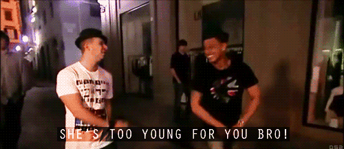 shes too young for you bro gif