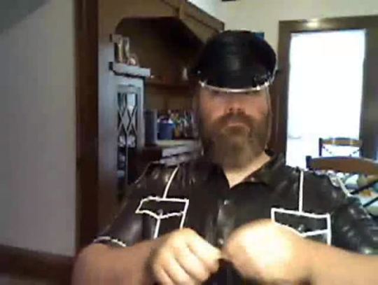 mnrubbergear:  Gearing up in my rubber cop uniform  Sir i want