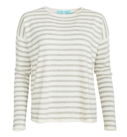 Audrey Boxy Cashmere Knit in Grey