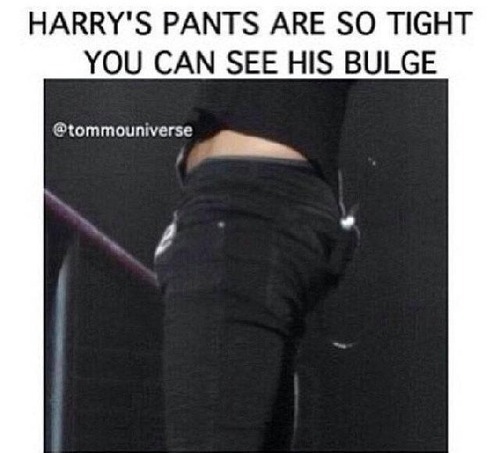 Tight jeans hung bulge