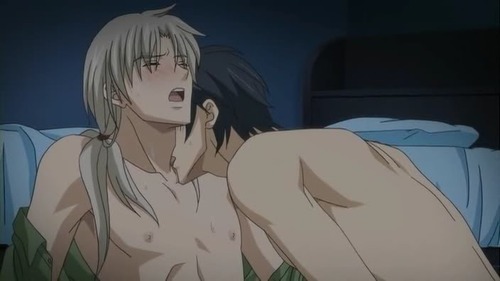 Gay anime kissing