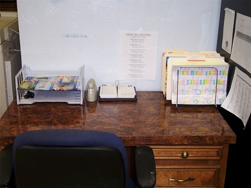 Example of a well-organized workspace