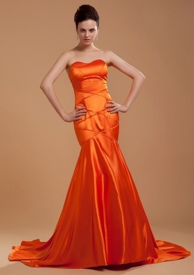 Blue and orange prom dresses