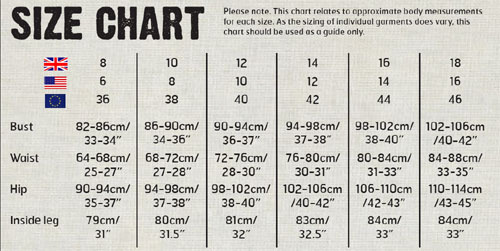Uk clothing size chart women hard porn pictures