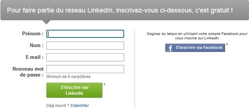 comment s'inscrire linkedin