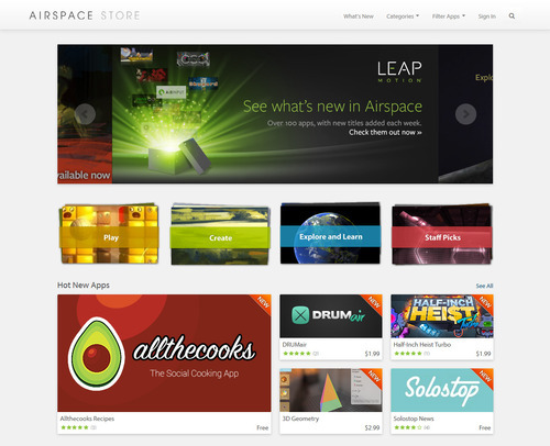 l'Airspace Store (source: Leapmotion.com)