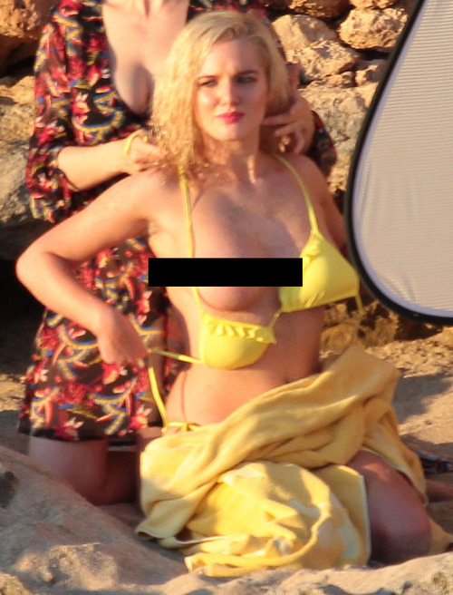 Sinful yellow bikini