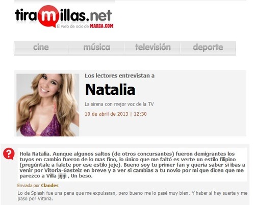 Natalia es forocochera?