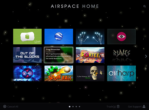 Airspace (Source: Leapmotion.com)
