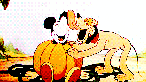 Image result for pluto and mickey gif